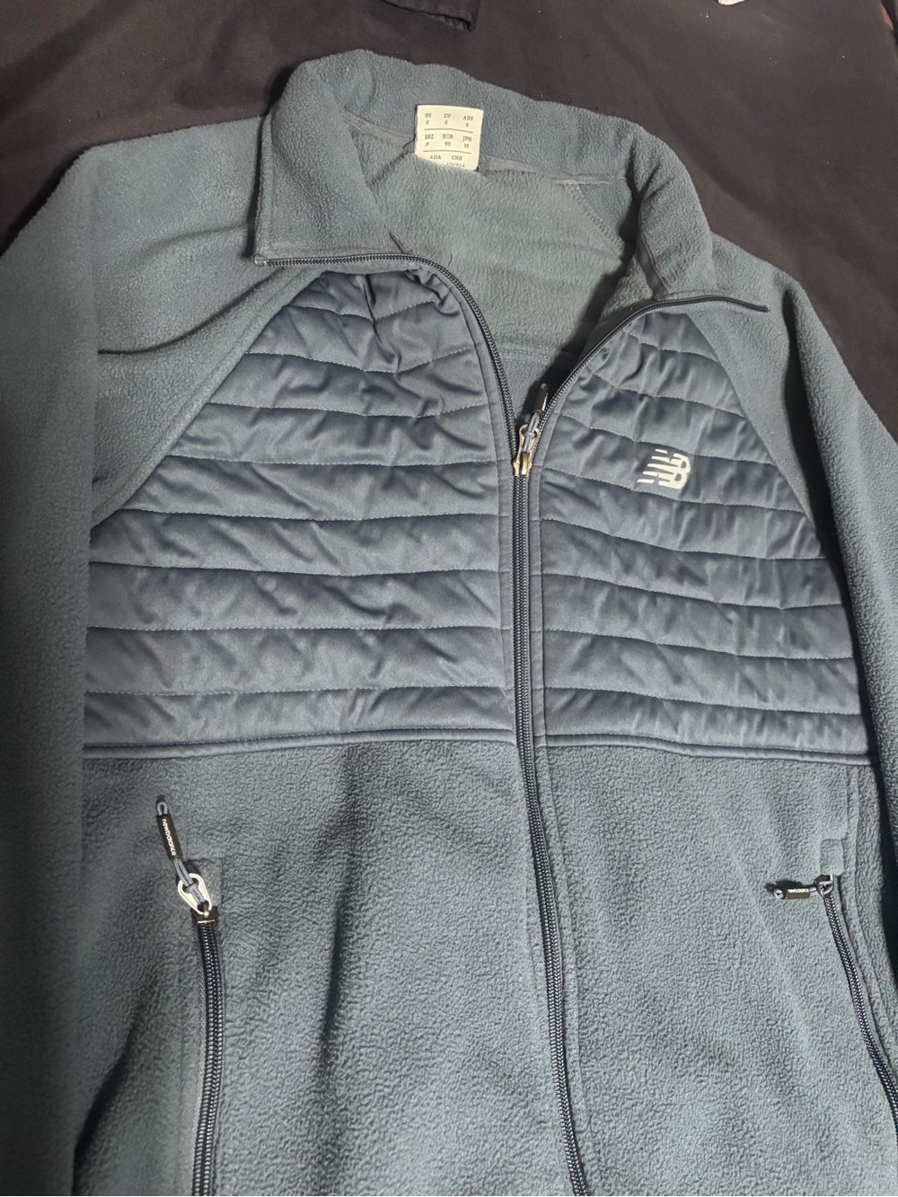 New Balance Men’s Quilted & Fleece Jacket - Slate Blue